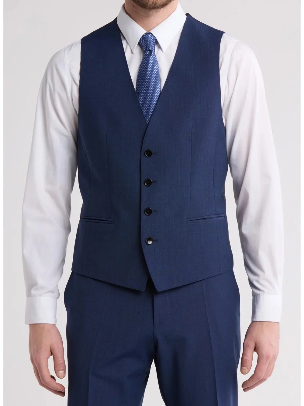 Bar III Navy Blue Three Piece Suit